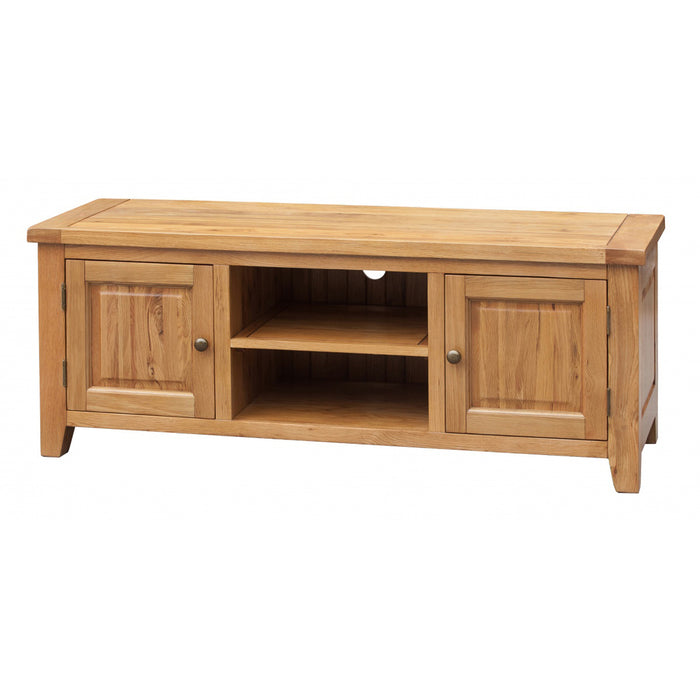Acorn Wooden TV Stand With 2 Doors In Oak