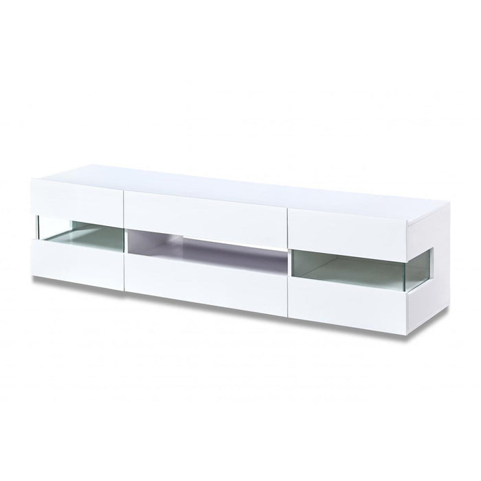 Concorde High Gloss TV Stand With 4 Compartments In White