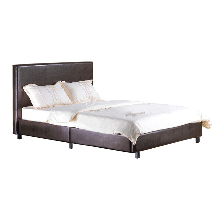 Fusion Faux Leather 4 Foot Bed In Brown