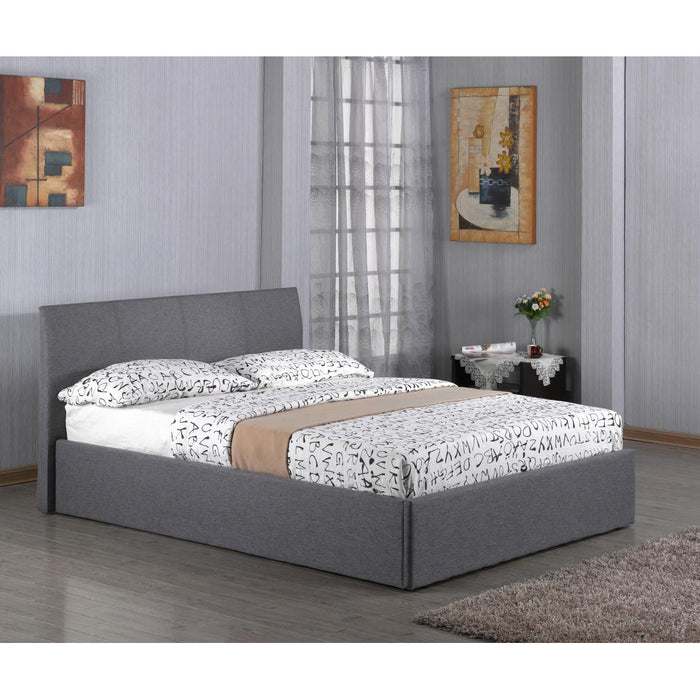 Fusion Fabric Storage 6 Foot Bed In Grey