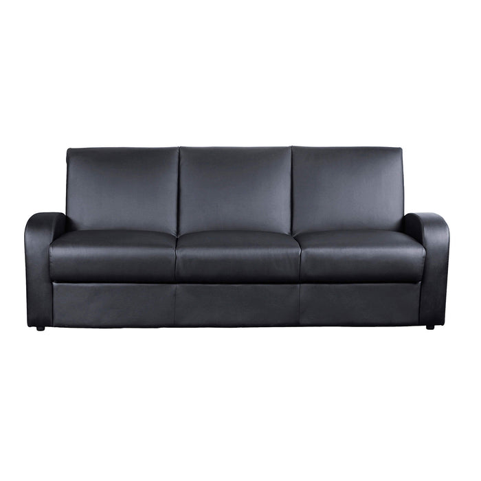 Kimberly Faux Leather Sofa Bed In Black