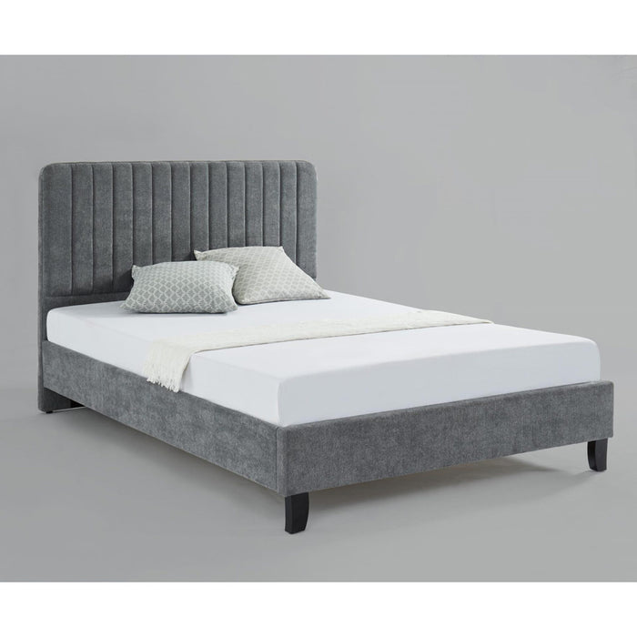Livingstone Fabric 4 Foot Bed In Grey