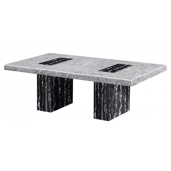 Lotus Marble Coffee Table In Natural Stone