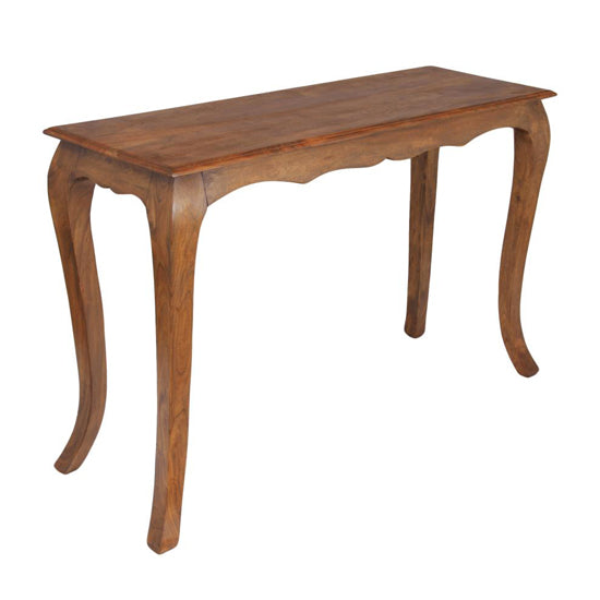 Marseille Wooden Console Table In Burnt Oak