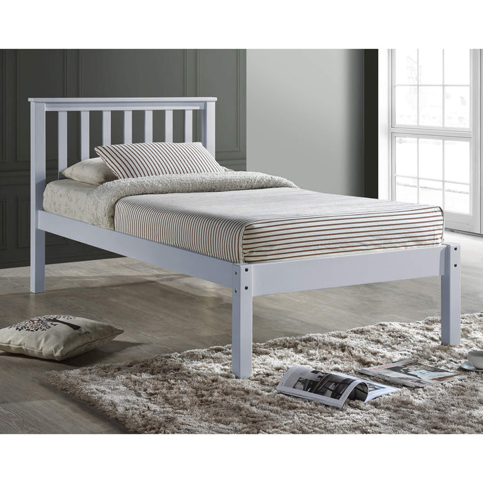 Otto Wooden Single Bed In White