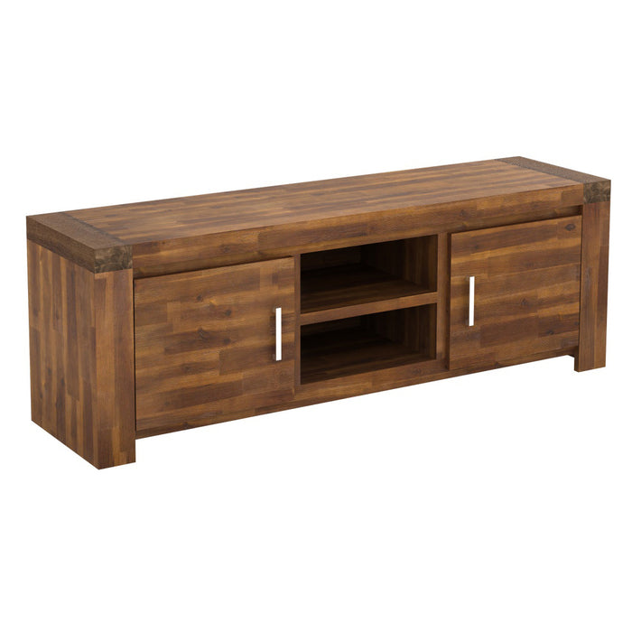 Parkfield Wooden TV Stand With 2 Doors In Acacia