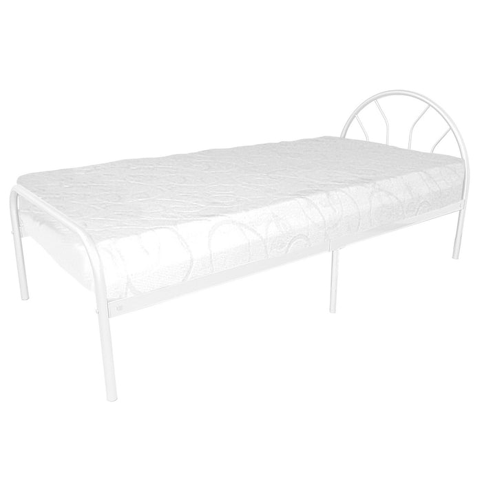 Sydney Metal Single Bed In White