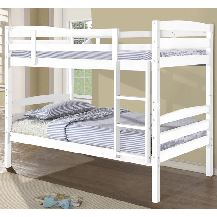Tripoli Solid Wood Bunk Bed In White