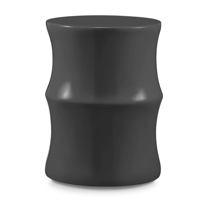 Amora Round Wooden Lamp Table In Black
