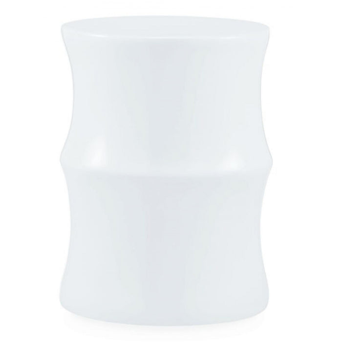 Amora Round Wooden Lamp Table In White