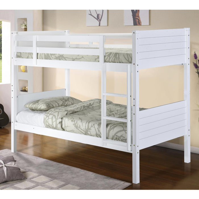 Castleton Solid Wood Bunk Bed In White