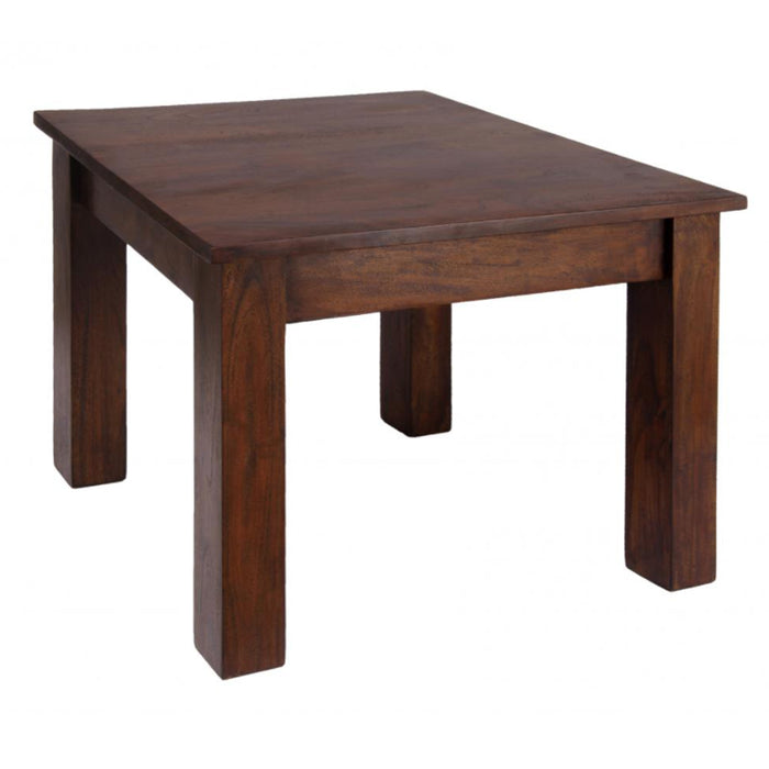 Carnival Wooden Lamp Table In Dark Brown