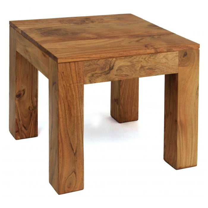 Carnival Wooden Lamp Table In Light Brown