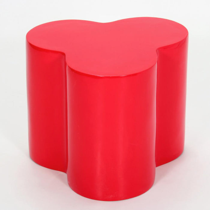 Colbert High Gloss Lamp Table In Red