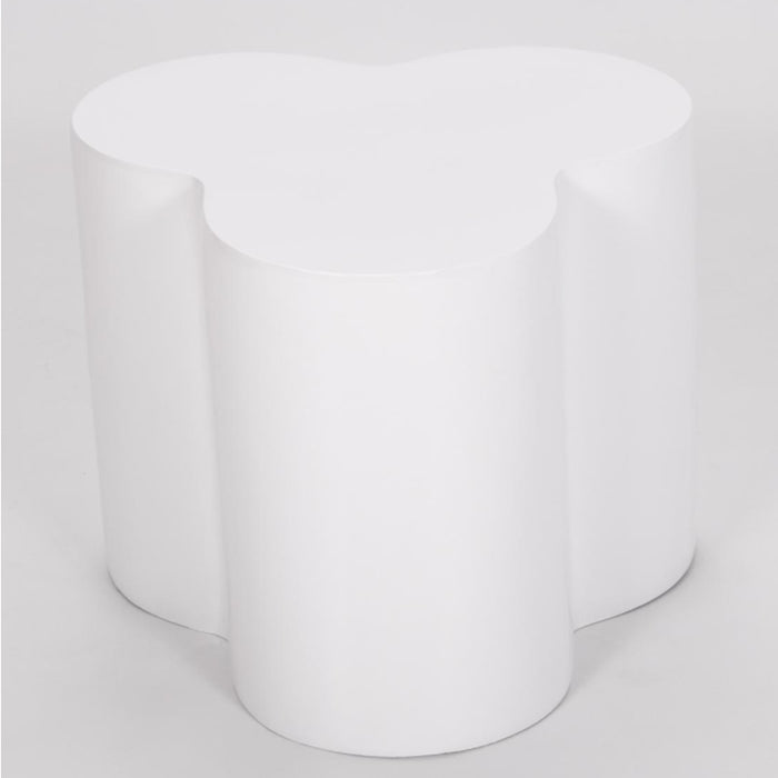 Colbert High Gloss Lamp Table In White