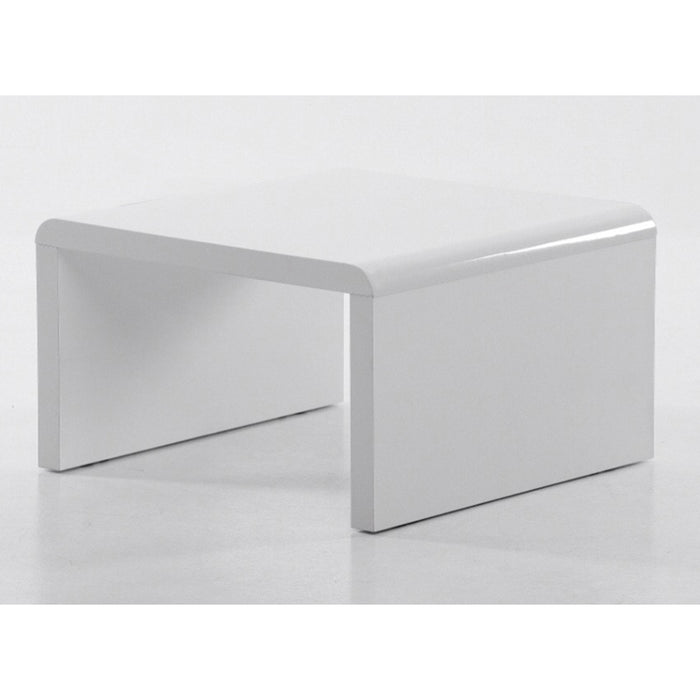 Cutler High Gloss Lamp Table In White