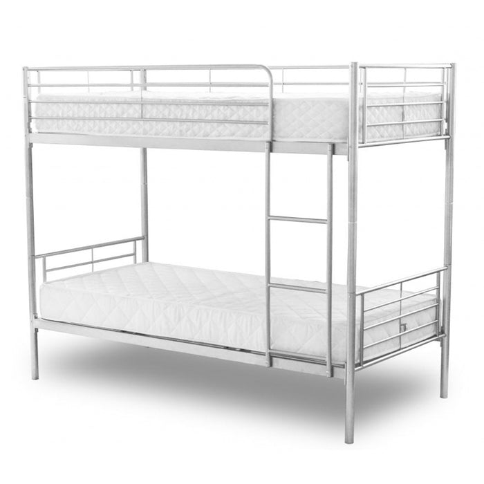 Fier Silver Metal Bunk Bed