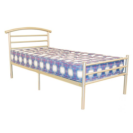 Brenington Metal 4 Foot Bed In Silver
