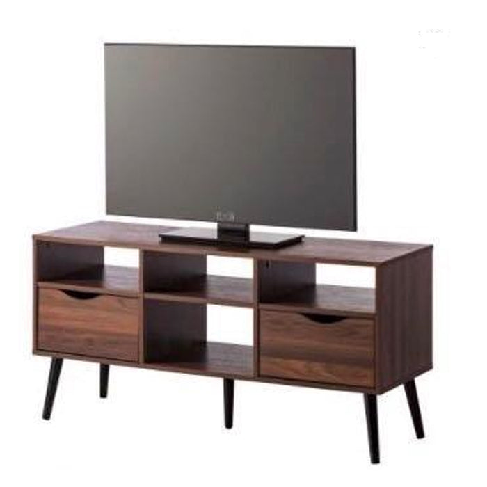 Gadsden Medium Wooden TV Stand With 2 Drawers In Walnut