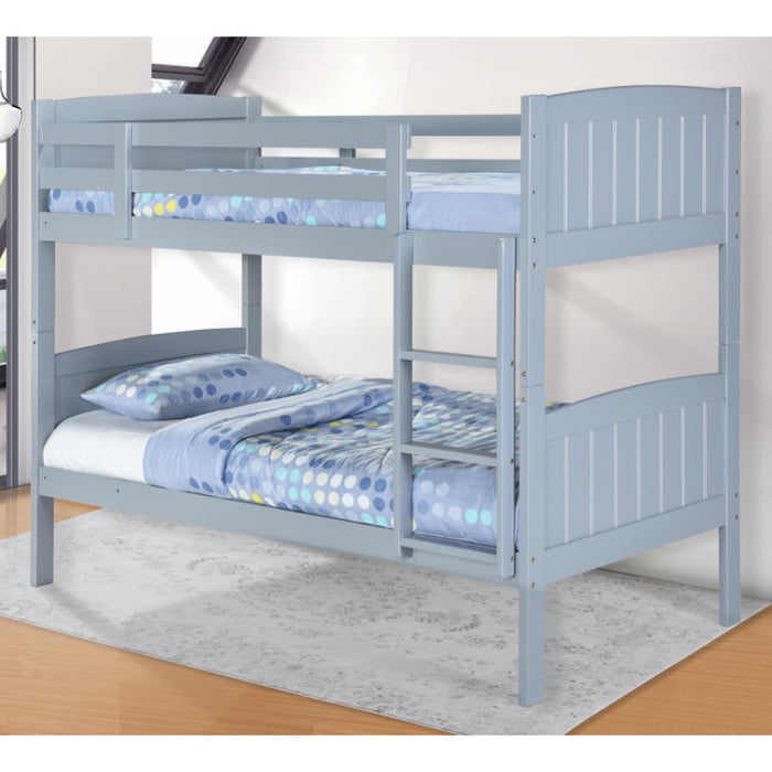 Hayes Solid Wood Bunk Bed In Grey