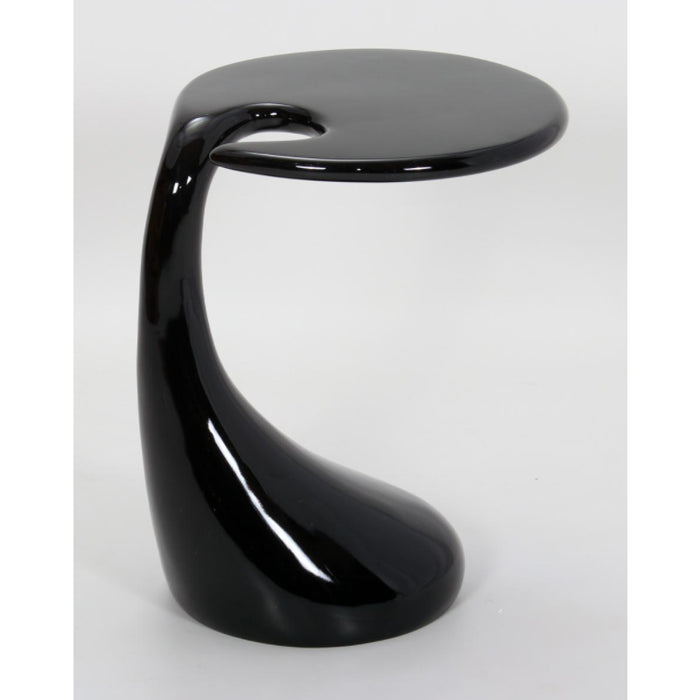 Houston High Gloss Lamp Table In Black