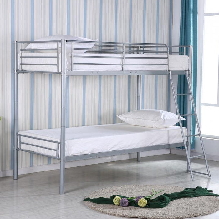Himley Metal Bunk Bed In Silver