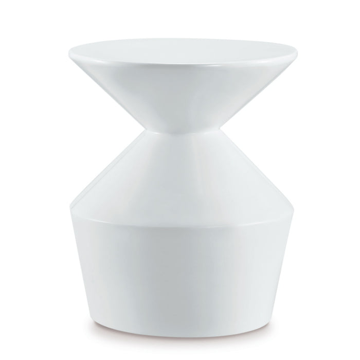 Orbit High Gloss Lamp Table In White