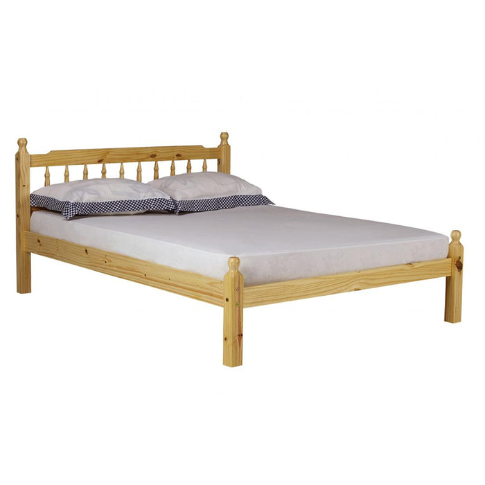 Orion Low Foot End Antique Pine Wood 4 Foot Bed