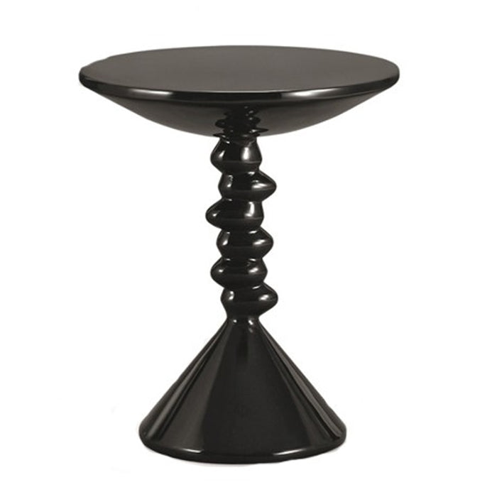 Paso High Gloss Lamp Table In Black