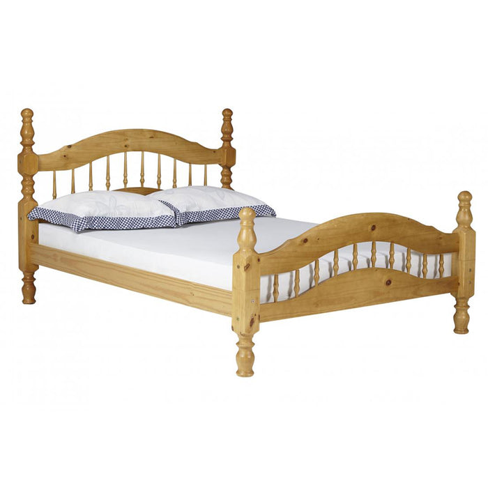 Pegasi Antique Pine Wood 4 Foot Bed