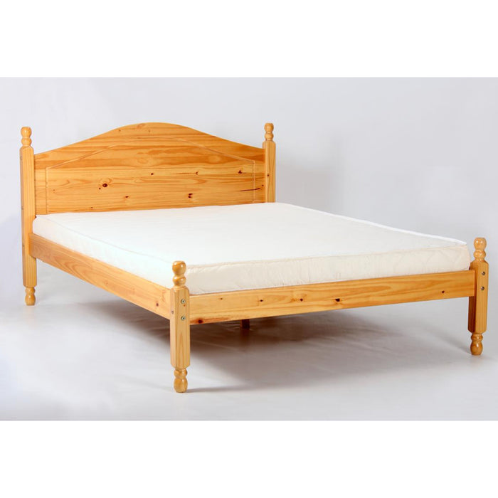 Veresi Pine Wood 4 Foot Bed In Antique Pine
