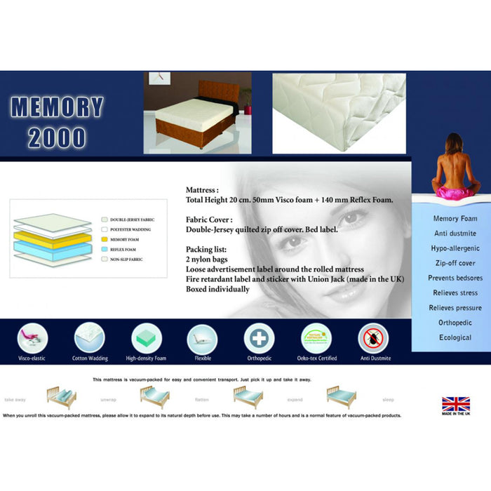 Memory 2000 King Size Mattress