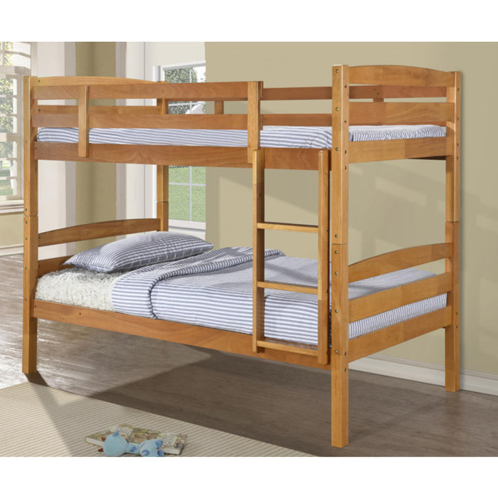 Tripoli Wooden Single Bunk Bed In Antique Pine