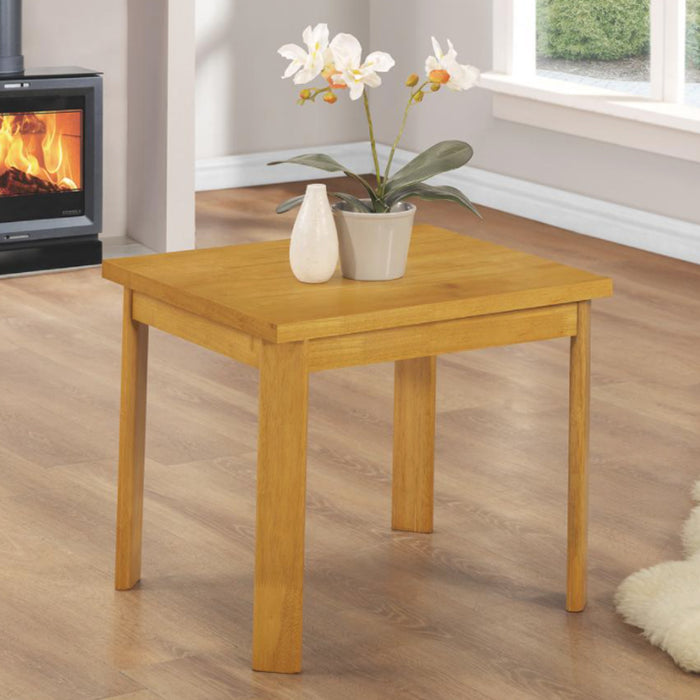 York Wooden Lamp Table In Natural Oak