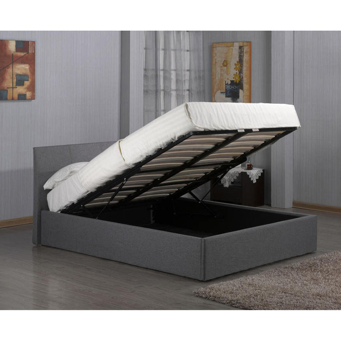 Fusion Fabric Storage 6 Foot Bed In Grey