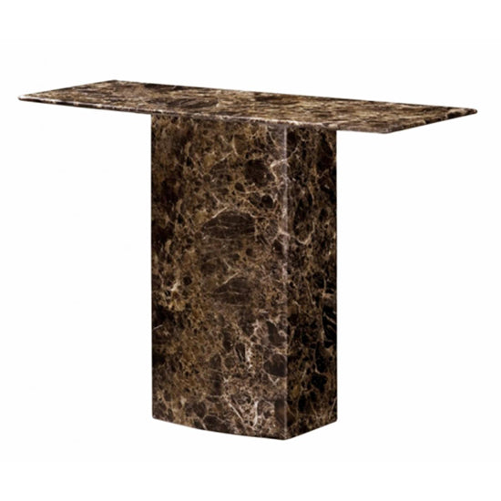 Kiev Marble Console Table In Natural Stone