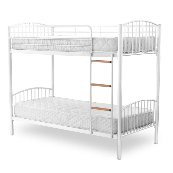 Montreal Metal Bunk Bed In White