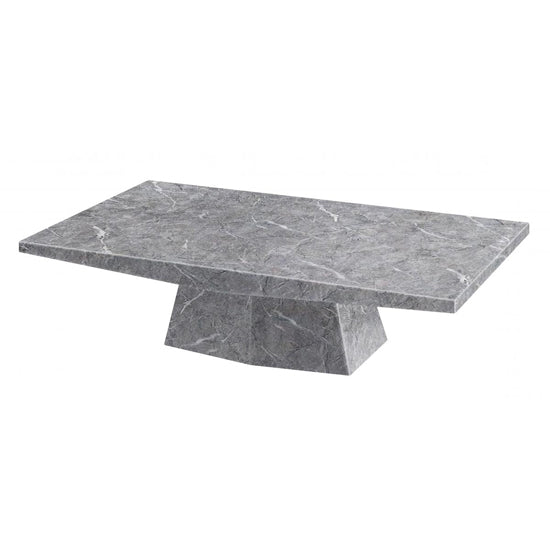 Multan Rectangular Marble Coffee Table In Natural Stone