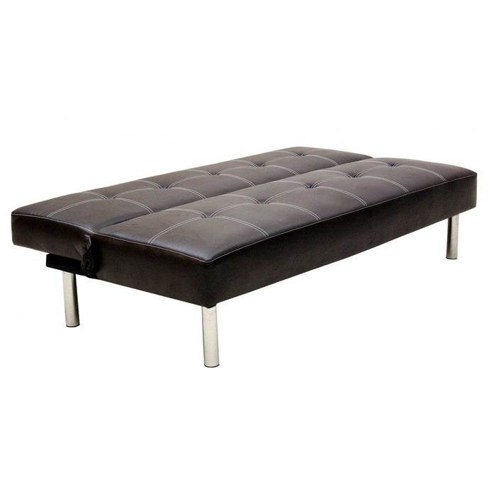 Venus Faux Leather Sofa Bed In Brown