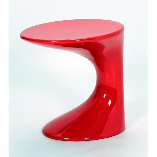 Wilcox High Gloss Lamp Table In Red