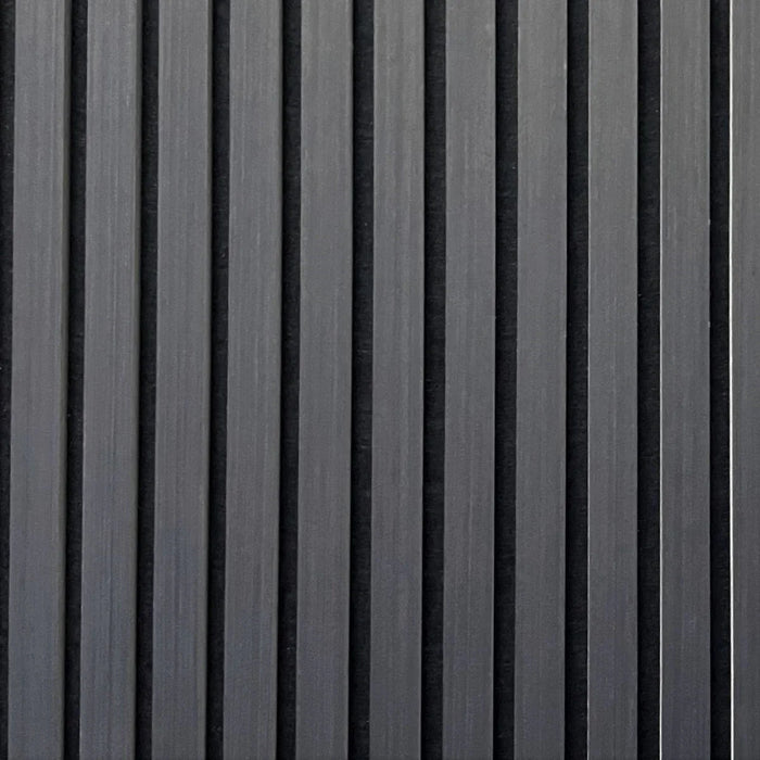 SLAT WALL PANEL ACOUSTIC - BLACK 600 x 2400 x 21mm