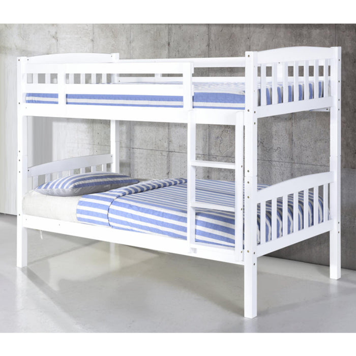 Albany White Solid Wood Bunk Bed
