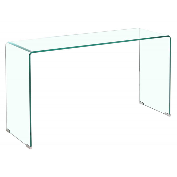 Arizona Clear Glass Console Table