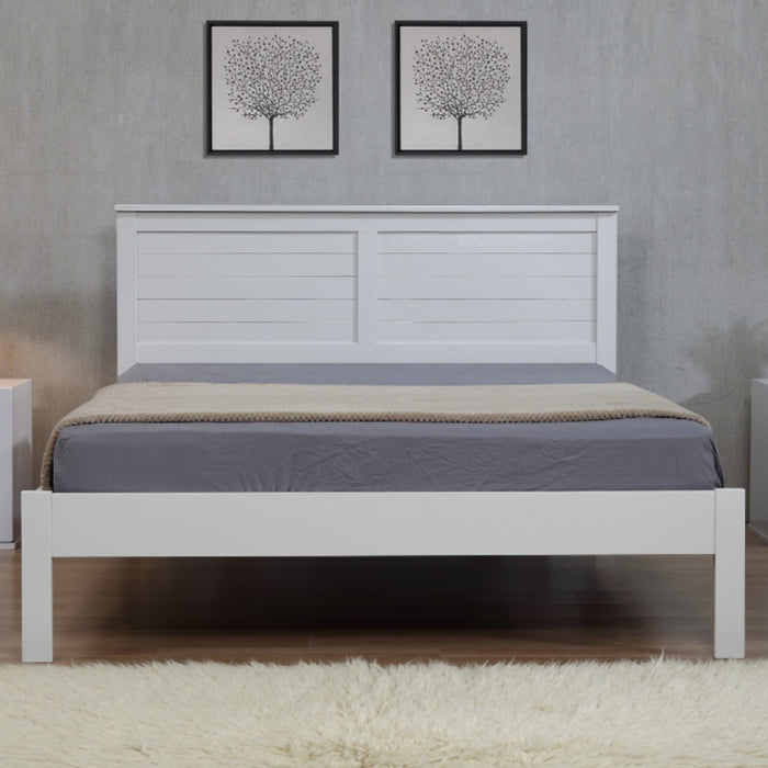 Auriga Grey Solid Wood 4 Foot Bed