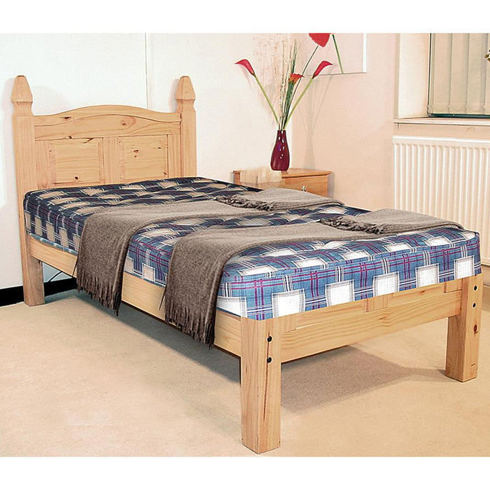 Coarsegold Distressed Solid Wood Low Footend 4FT6 Double Bed