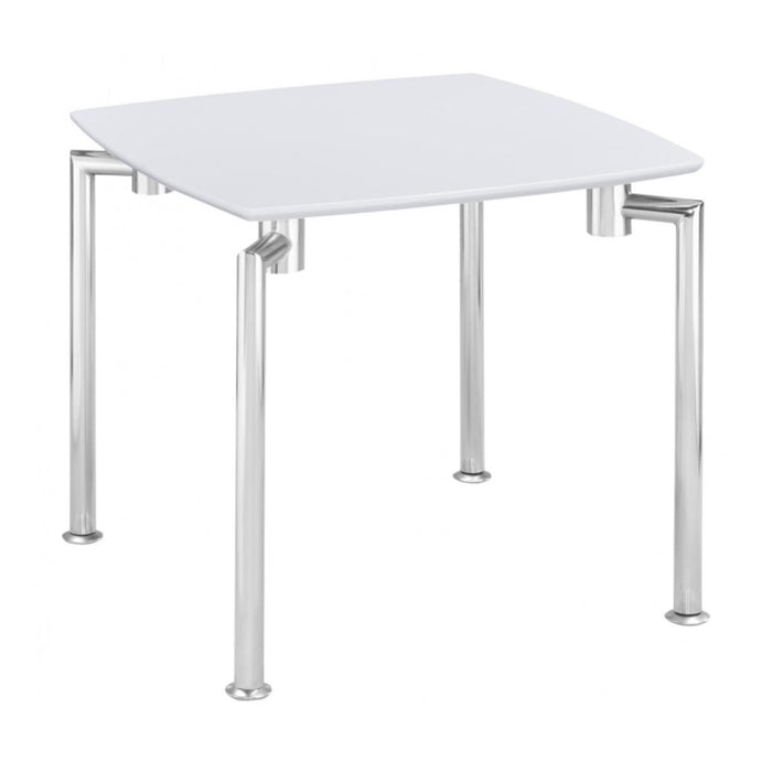 Flagstaff Wooden Lamp Table In White High Gloss