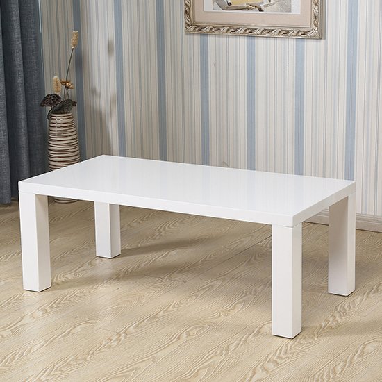 Forsyth Coffee Table In White High Gloss