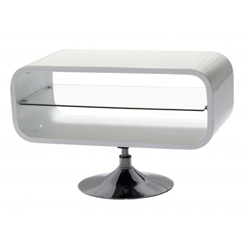 Gainesville Wooden TV Stand In White High Gloss — Bed Slat Replacements