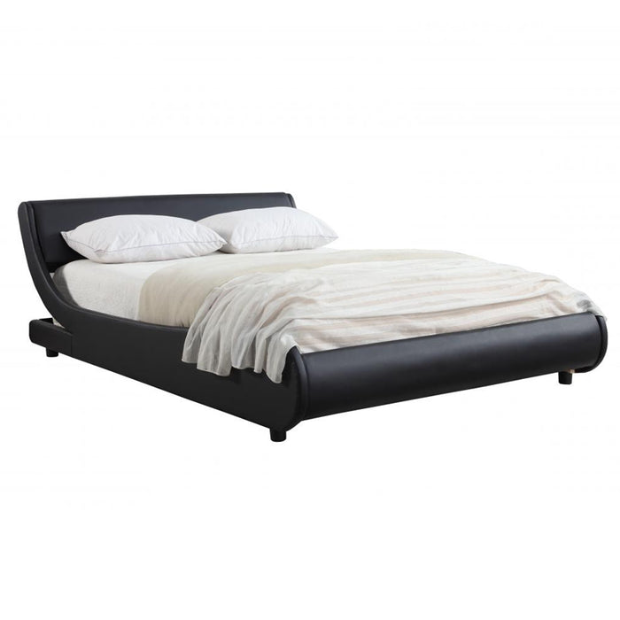 Granbury Black Faux Leather 5FT King Size Bed