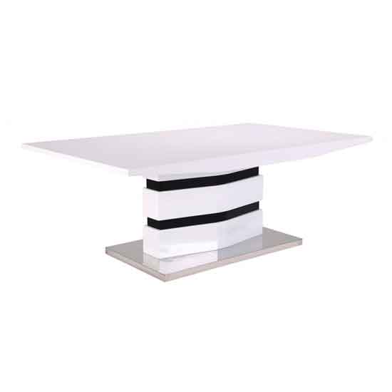 Laguna Coffee Table With White And Black High Gloss Base
